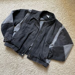 Vintage Black Washed Denim Jacket